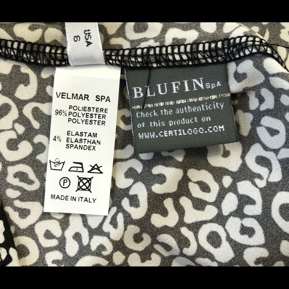 BLUGIRL FOLIES, Leopard Print, Fit And Flare Dress, Size 6 - Picture 8 of 16